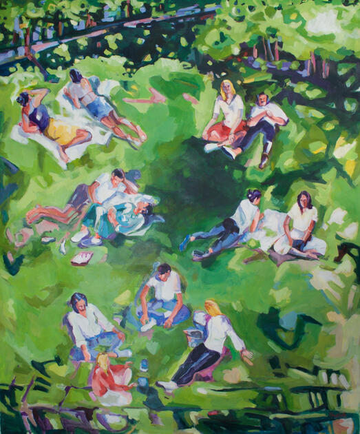 Park from above, France