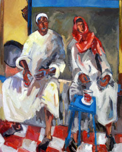 A glass of karkadeh, Egypt