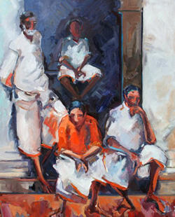 Group of men, India